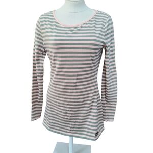 Matilda Jane Green/Pink Striped Long Sleeve Top Size M